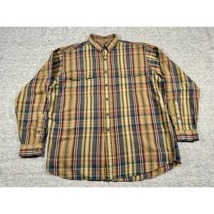 Polo Ralph Lauren Whitfield Shirt Mens Extra Large Multi Color Plaid Long Sleeve
